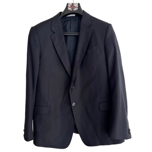 Armani Traditional Stylish Classic Navy Men 42R 36x30 2 Piece Suit Grad Prom - Picture 1 of 8